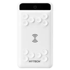 ED283   Hytech HP-W11 10000mAh Kablosuz Powerbank 2 Usb Port Beyaz Taşınabilir Pil Şarj Cihazı