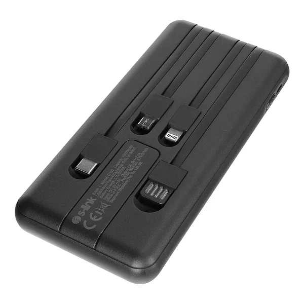 S-link G102 10000mAh 2*USB Port+Micro+USB Girişli Siyah LCD Taşınabilir Pil Şarj Cihazı Powerbank — detay