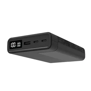 ED272  S-link G215 20000mAh PD100W QC22.5W Siyah Notebook Taşınabilir Pil Şarj Cihazı Powerbank