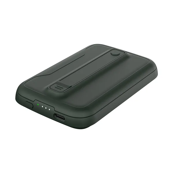 ED273 S-link M15 5000mAh PD20W Magsafe 15W Kablosuz Type-C Yeşil Taşınabilir Pil Şarj Cihazı Powerbank