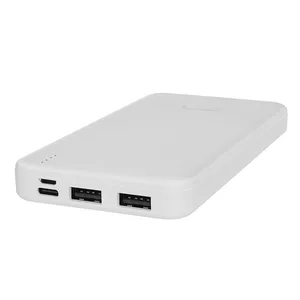 ED265  NCT PLUS P10W 10000mAh Type-C Girişli Powerbank Beyaz Taşınabilir Pil Şarj Cihazı