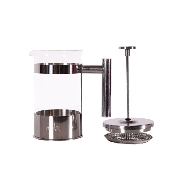 French Press 600ml Gümüş — detay
