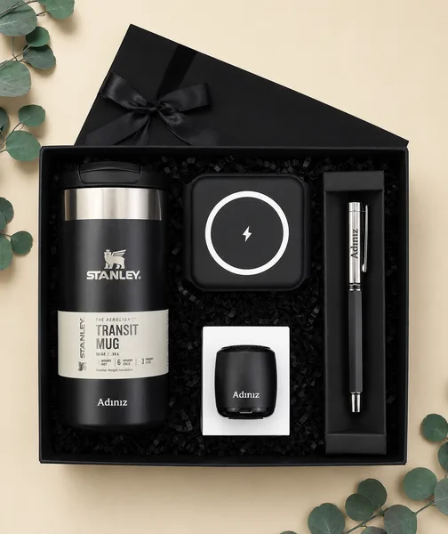 Kişiye Özel Stanley Termoslu Premium Hediye Kutusu