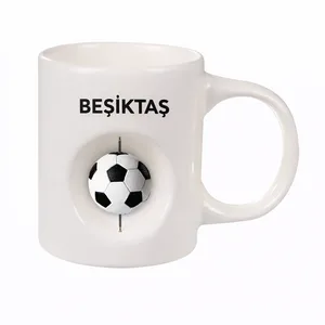 ED63  Beyaz Döner Objeli Kupa