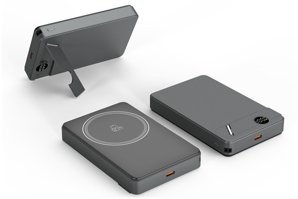 KAYRA 5000 mAh MagSafe Uyumlu 3’ü 1 Arada Kablosuz Powerbank