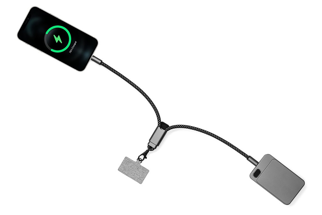 LANY WRISTBAND CHARGE ECO Telefon Askısı, Type-C 60W Şarj ve Veri Aktarım Kablosu