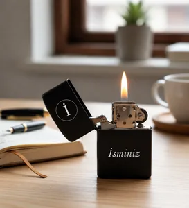 Kişiye Özel Zippo Tarzı Çakmak Tabaka Hediye Seti