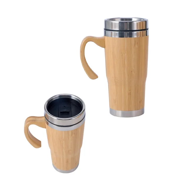 Bambu Termos Bardak Kulplu 450 ml