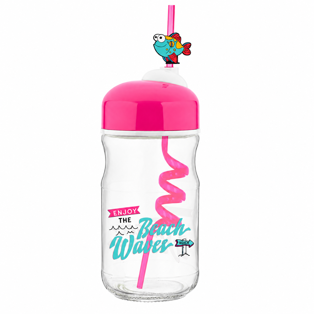 Bubble Kids Desenli Pipetli Cam Şişe — detay