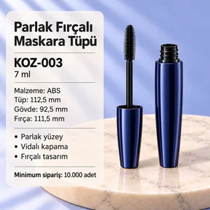 Parlak Fırçalı Maskara Tüpü 7 ml