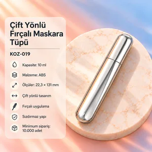 Çift Yönlü Fırçalı Maskara Tüpü 10 ml