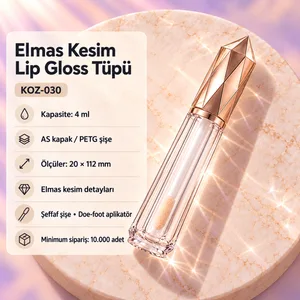 Elmas Kesim Lip Gloss Tüpü 4 ml