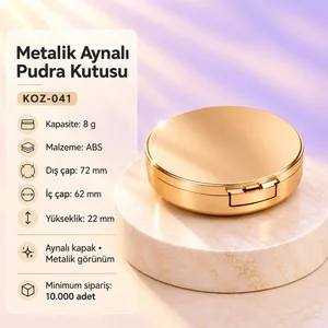 Metalik Aynalı Pudra Kutusu 8 g