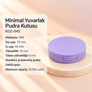Minimal Yuvarlak Pudra Kutusu