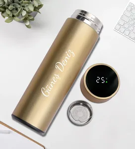 Yılbaşı Gold Termos, Kahverengi Defter Ve Kupa Hediye Kutusu