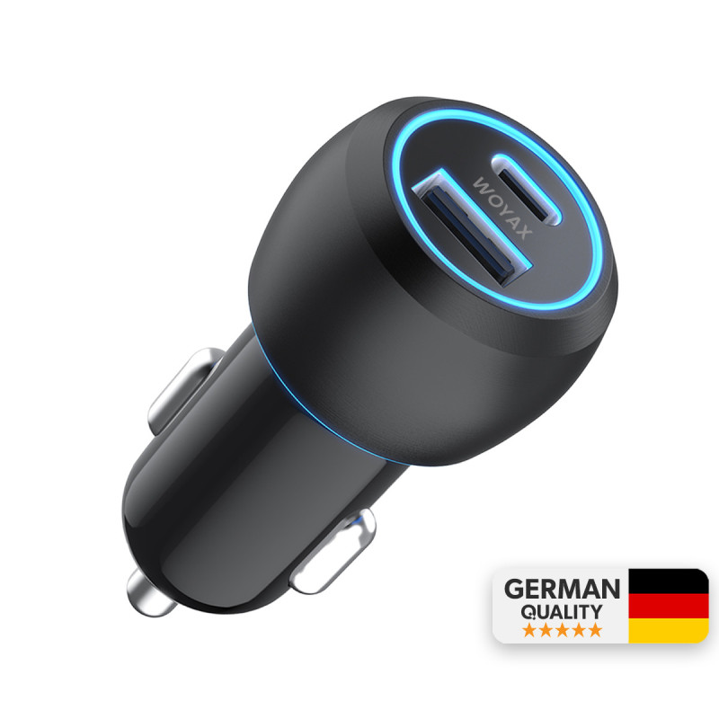 Woyax Araç Şarj Aleti Çakmaklık Type-C + USB Girişli 38W