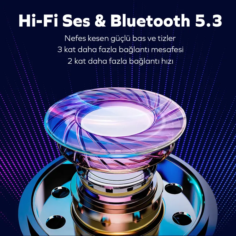Woyax by Deji Curvy Kablosuz Bluetooth Kulak İçi Kulaklık, HD Mikrofonlu Ultra Hafif, HiFi Ses - Beyaz