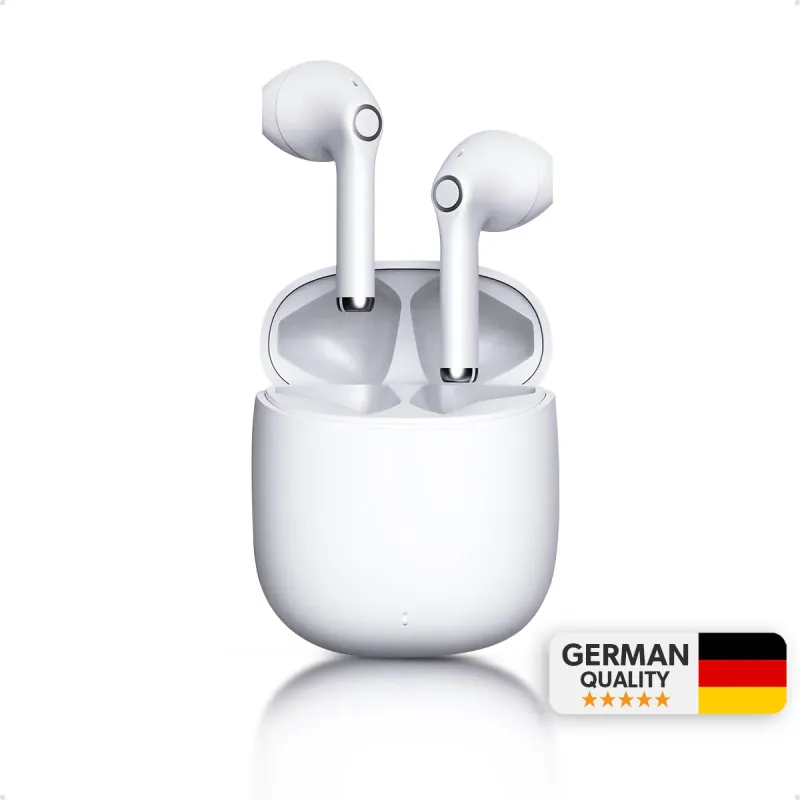 Woyax by Deji Curvy Kablosuz Bluetooth Kulak İçi Kulaklık, HD Mikrofonlu Ultra Hafif, HiFi Ses - Beyaz