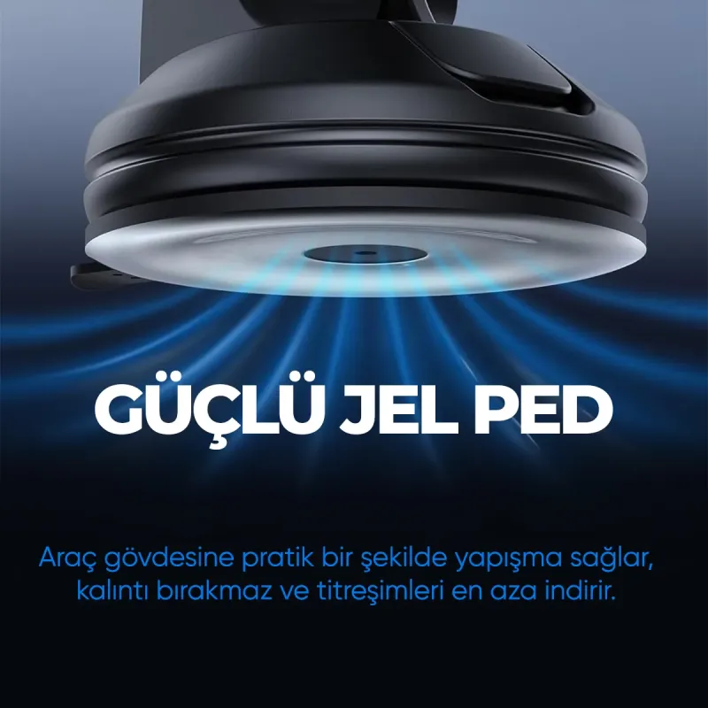 Woyax Active 360 Vantuzlu Araç İçi Telefon Tutucu - Vakumlu Akrobat Araba Telefon Tutacağı